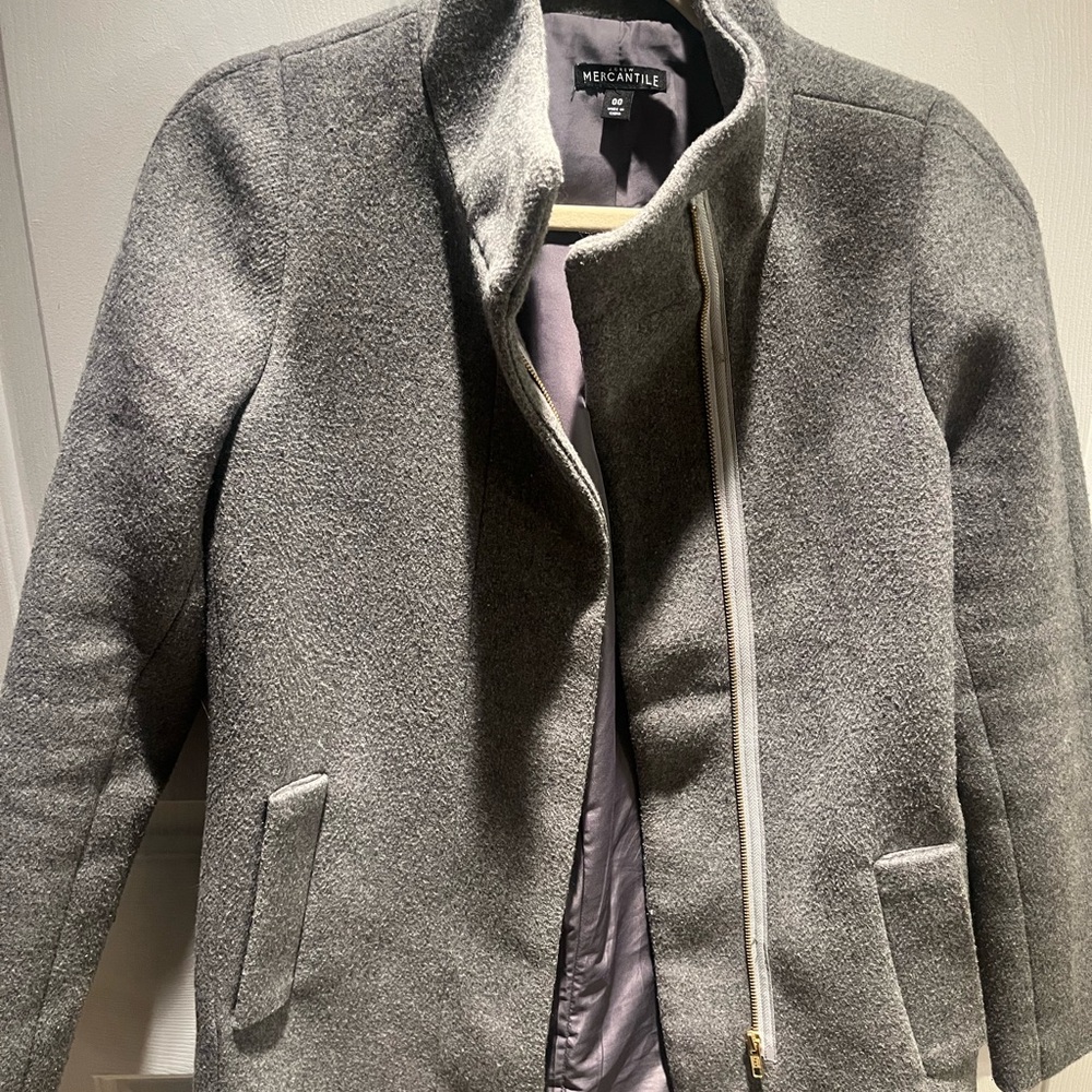 J. Crew Factory Gray Trench Coat